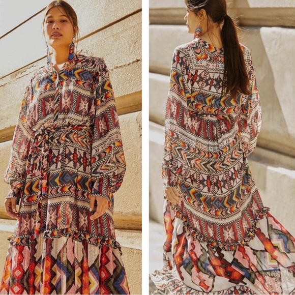 farm rio amulet maxi dress NWT Farm Rio $300 Amulet Maxi Dress M